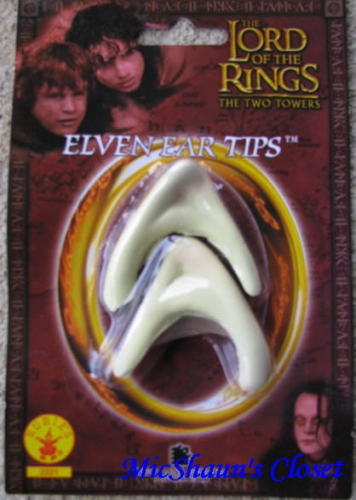 Lord of the Rings Movie Elf Ears Licensed Costume Legolas Tips Arwen Hobbit