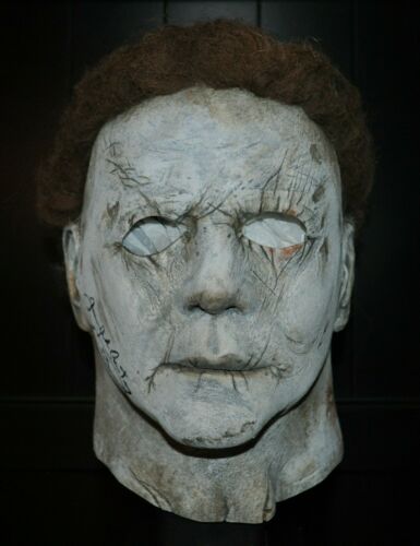 Tots Michael Myers Halloween Mask signed James Jude Court rehal by Kreation X