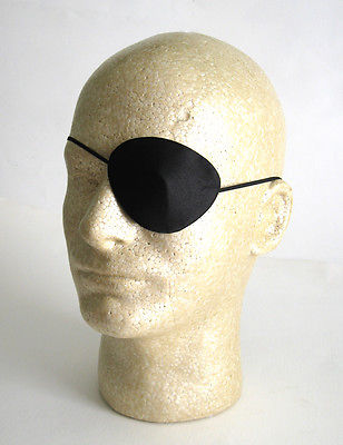 Deluxe Silk Pirate Eye Patch Evil Villian Easy Mens Adult Halloween Costume