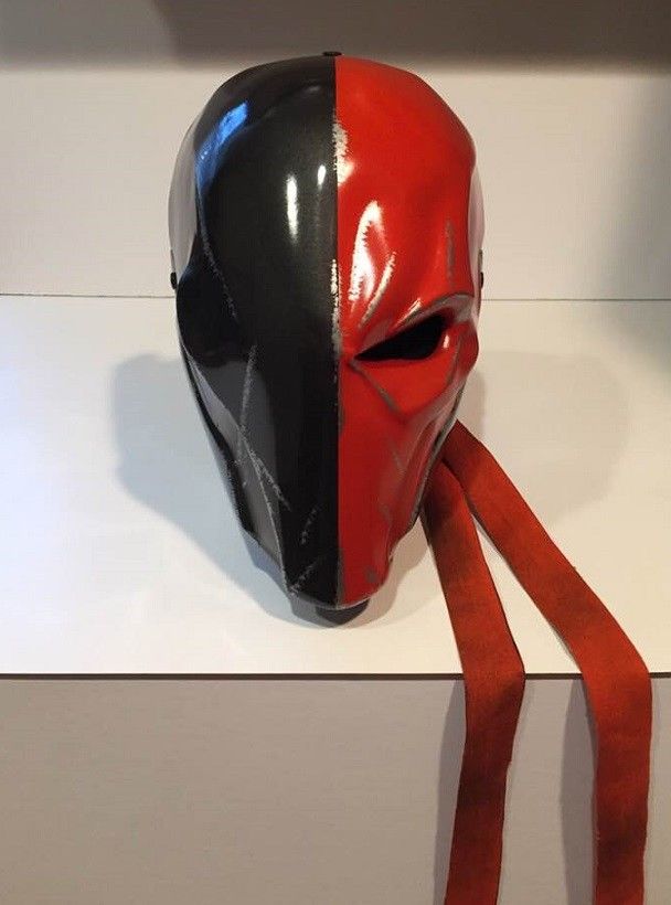 Deathstroke Slade mask & back-plate DC comics costume cosplay Batman Terminator