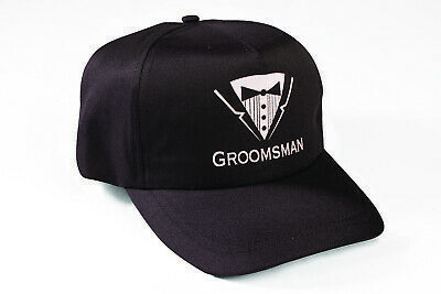 Black Bachelor Party Hat - Groomsman