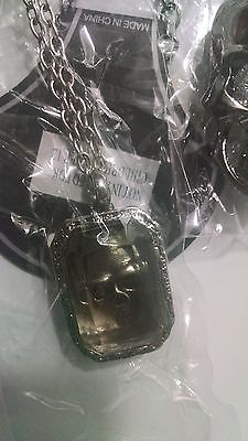 Hidden Skull Clear Jewel Necklace Gothic Pirate Treasure Anime Cosplay Halloween