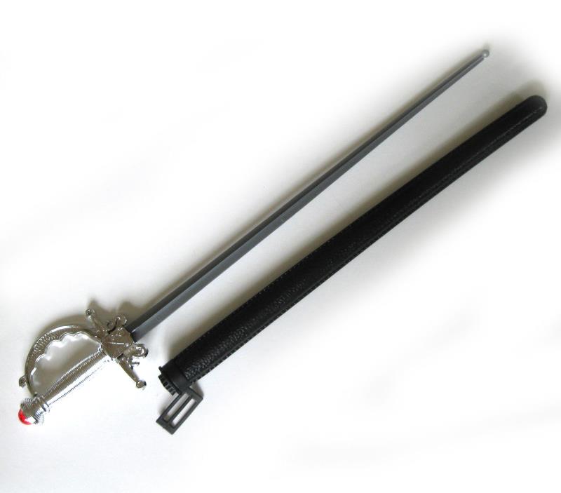 Warrior Soldier Calvery  Sword & Scabbard Halloween Costume Accessory Prop 25