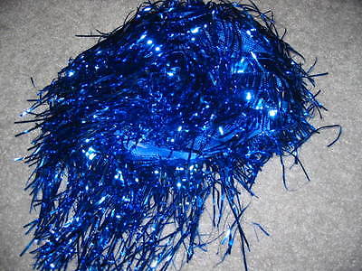 NEW Adult Blue Tinsel Fashion Wig Halloween, Mardi Gras New Year's Party Punk