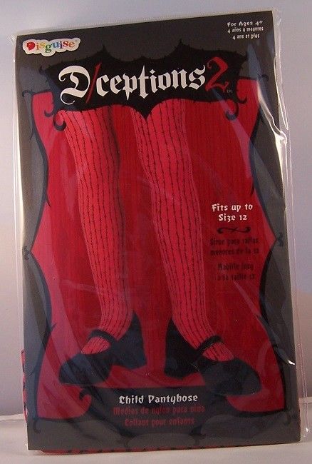 Tights For Kids Hose Pantyhose Red Barbed Wire Girls Child 14390