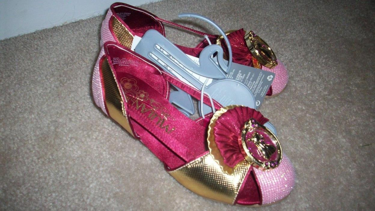 Disney Store MULAN Costume SHOES Girls Fabric Plastic Pink NWT 13/1 Princess