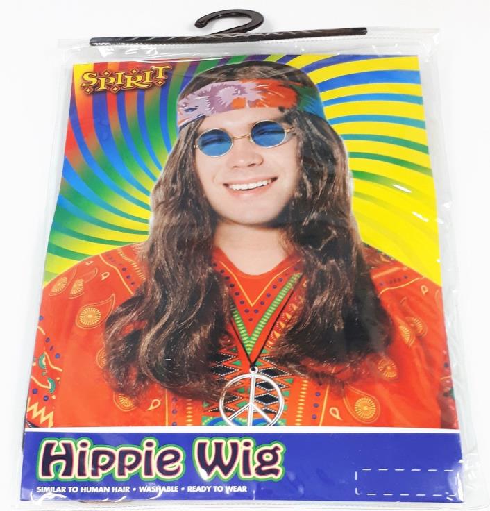 Spirit Halloween Character Hippie Wig and Headband Costume Item Ready to Wear