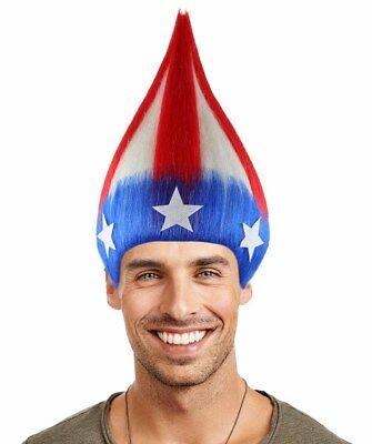 American Stripes Troll Standing Style Wig Cosplay Party Costume HM-207/HW-1479