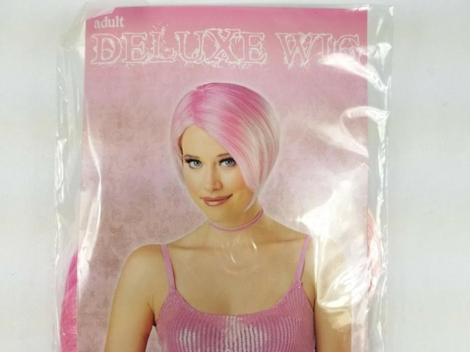 NWT Adult Deluxe Wig Pearl Pink Pixie