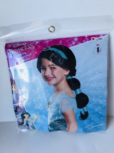 Child's Girls Disney Princess Jasmine Aladdin Black Wig Costume Accessory