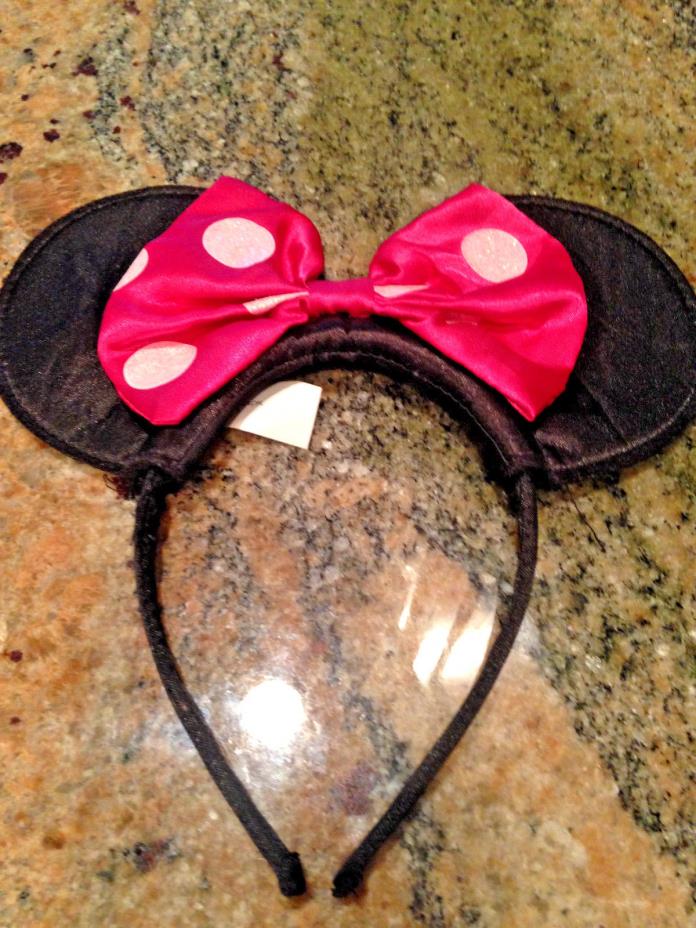 Disney Just Play Minnie Mouse Ears headband OSFM adult costume Free Shipping