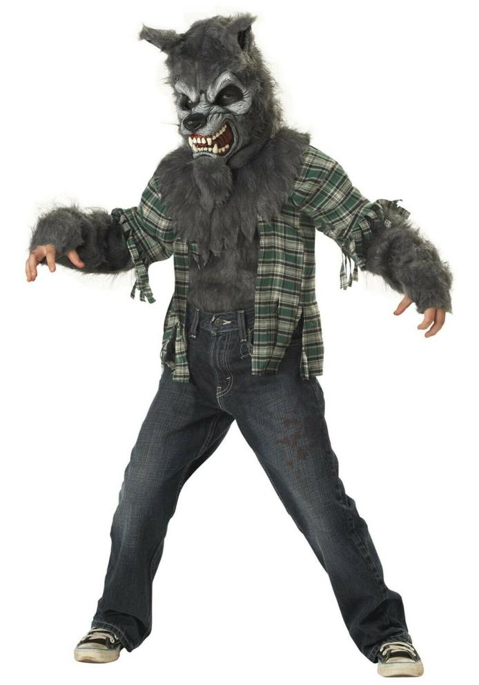 CHILD WEREWOLF COSTUME SIZE SMALL (with defect)