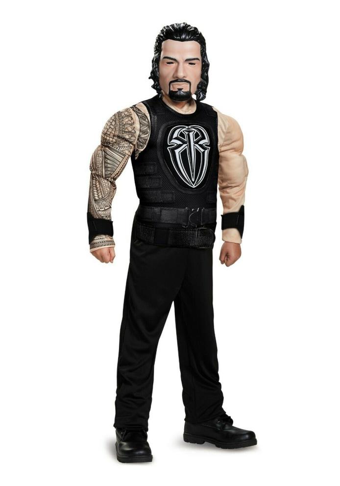 BOYS ROMAN REIGNS CLASSIC MUSCLE COSTUME SIZE 10-12 (with defect)