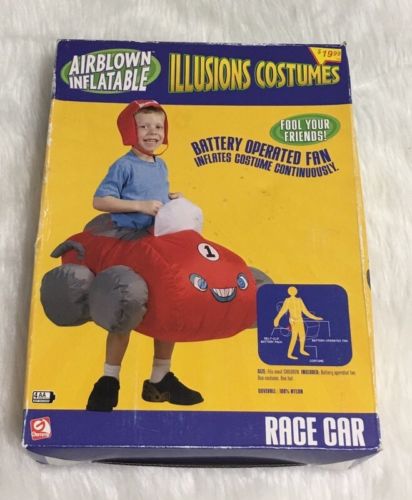 Airblown Inflatables Halloween Race Car Illusion Costume Kids New In Box!