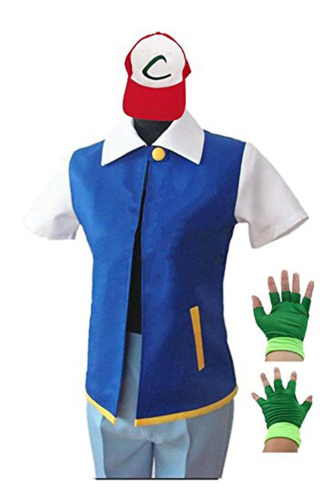 SAIANKE Costume Hoodie Cosplay Jacket Gloves Hat Sets for Trainer Kids