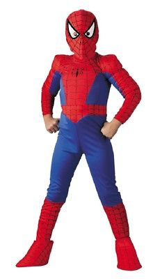Boys Spiderman Deluxe Muscle Costume Marvel Homecoming Ultimate Amazing child