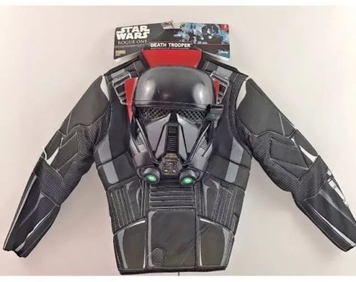 New Size 4-6 Disney Star Wars Rogue One Death Trooper Costume Shirt Top Mask