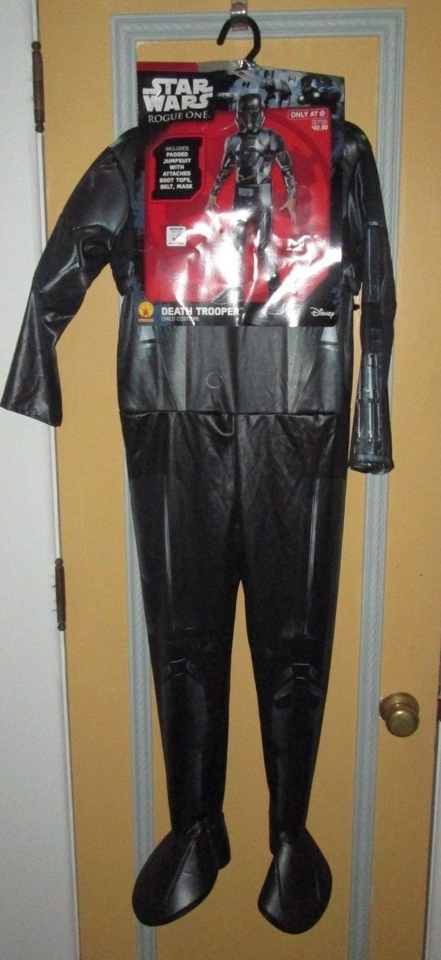 Star Wars Death Trooper Child Costume Size Medium 8-10 Black Trooper