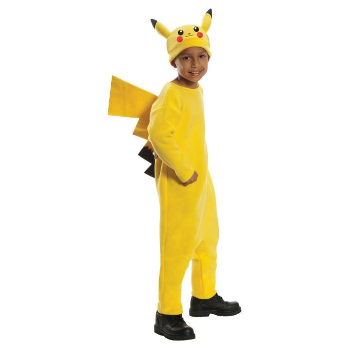 Boy's Pokemon Pikachu Kid's Halloween Costume Size 4-6 Multi Yellow