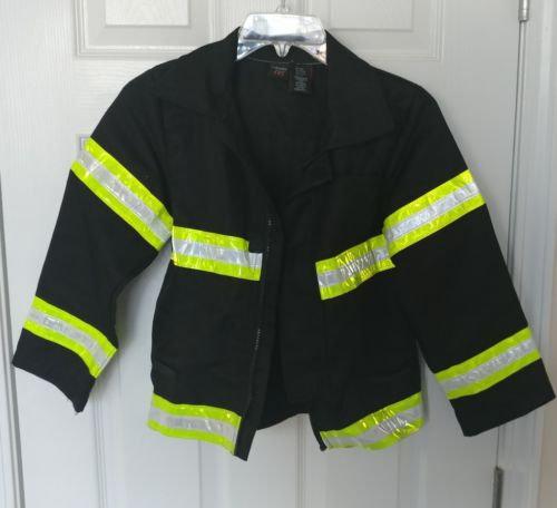 Firefighter Jacket Child size Halloween Costume Black