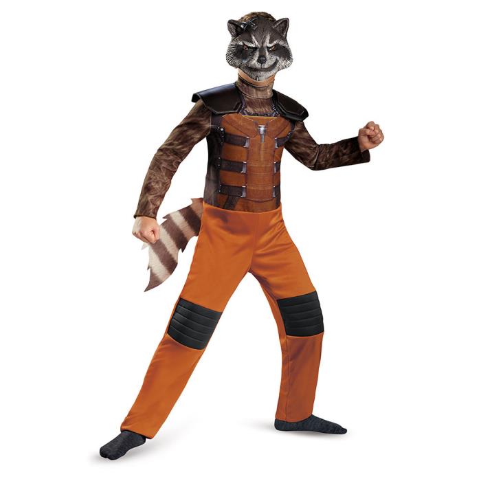 Guardians Of Galaxy Rocket Raccoon Boys Costume Jumpsuit Mask Marvel Vol kids