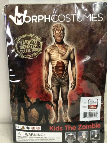 Zombie Morphsuit Costume Child LARGE NEW IN PACKAGE