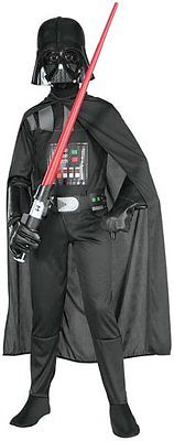 New Boys Star Wars Darth Vader  Halloween Costume Large 12-14