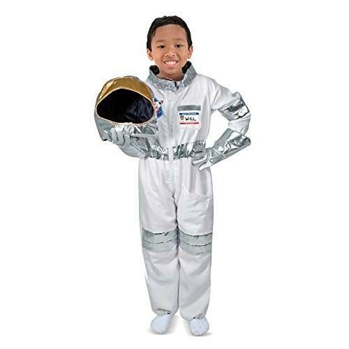Astronaut Costume Kids Child Play Set Space Suit Helmet Jumpsuit Ages 3-6 (28