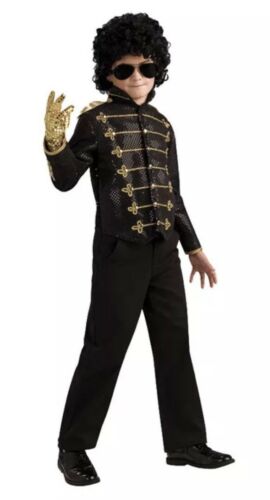 Michael Jackson Black Kids Military Jacket (Halloween) (Small)