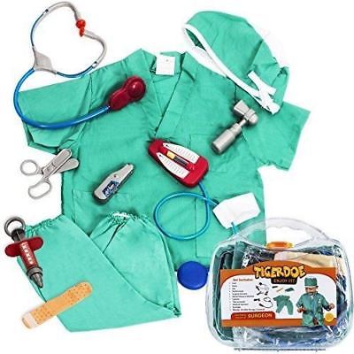 Surgeon Costume for Kids - Kid Surgeon Kit w/ Toy Surgeon Accessories - Dress Up