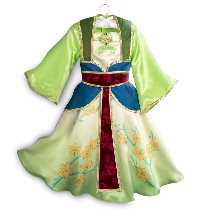 NWT Disney Store Mulan Costume Set Kimono 7/8,9/10 Girl