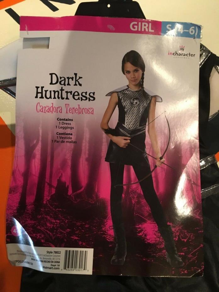 Dark Huntress Halloween Costume Girls S Small 4-6 NWT NEW #1845