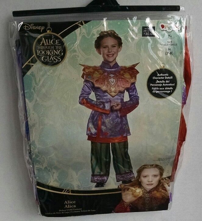 Alice Through the Looking Glass Disney Costume Girl's Med 7-8 Halloween Dress Up