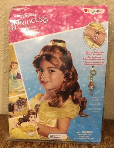 Disney Belle Princess Wig New Dress Up Child Size