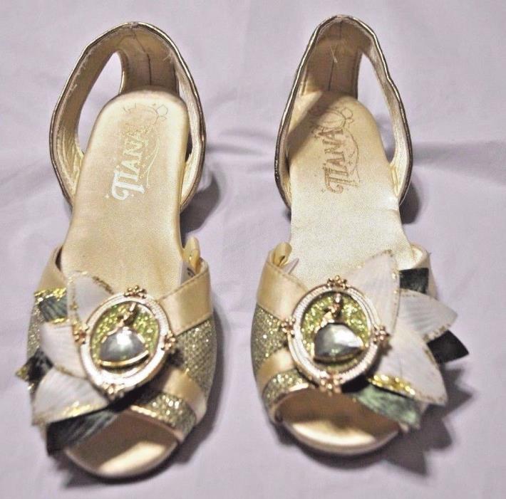 Disney Store Tiana Costume Shoes The Princess N The Frog Size 2/3 Girl NWOT