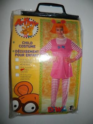 D. W. Arthur Childs Halloween Costume DW Size S 3 4 Years Toddler Cartoon Kids
