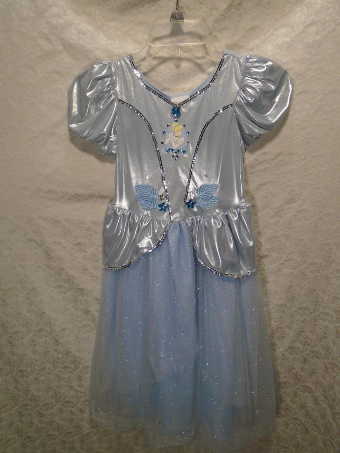 Disney Store Girls' Sparkle Cinderella Dress Gown Costume Size Medium 7-8