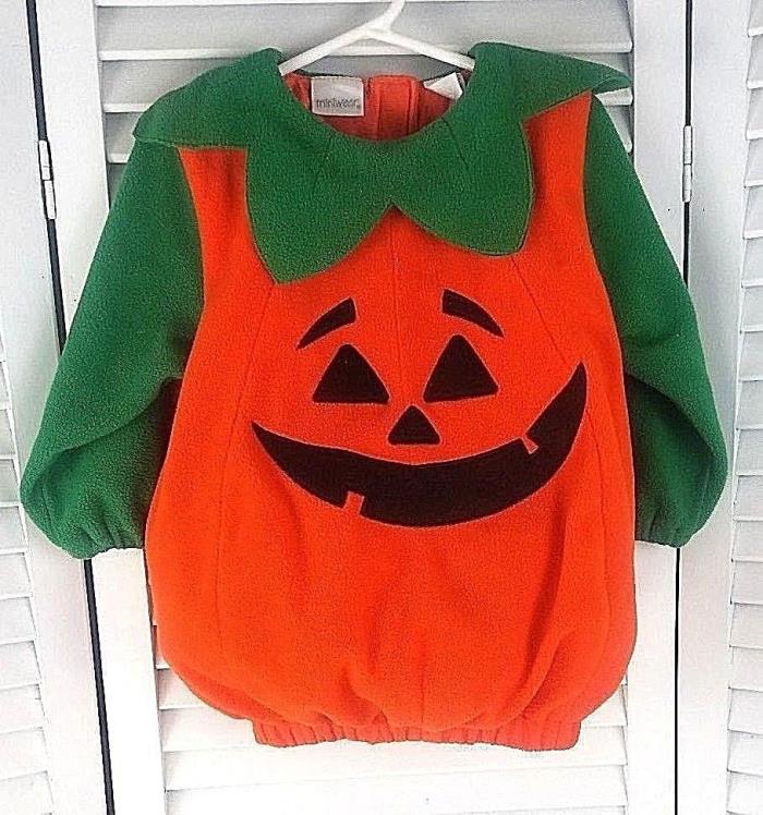 Miniwear Pumpkin Halloween Costume Size 24 Mths Toddler