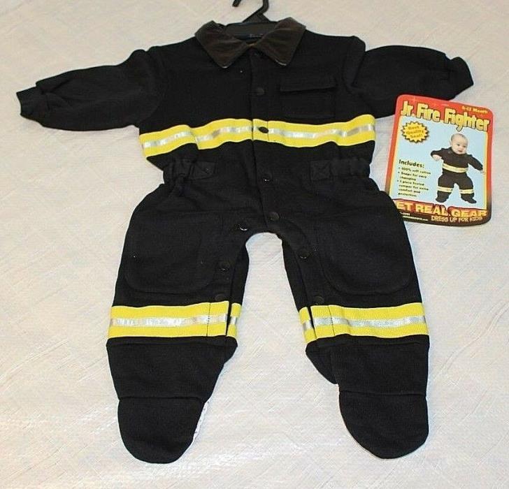 Nwt Aeromax Jr. Fire Fighter Suit Toddler Costume Sz 6 -12 Mo Fireman Halloween