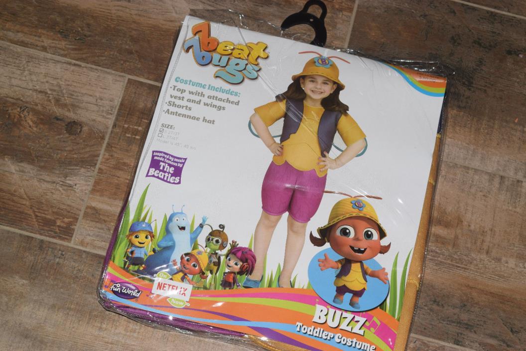 beat bugs buzz character halloween costume size small 21/3t