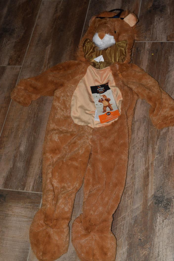 nwt toddler furry lion costume 18-24 months
