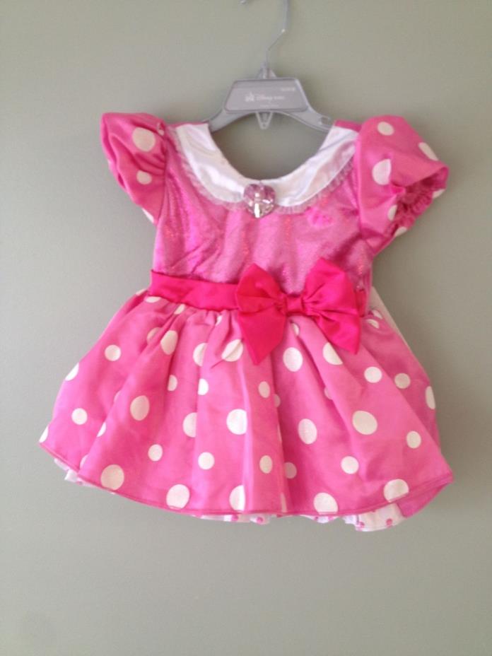 NWT DISNEY STORE Pink MINNIE MOUSE Costume Dress 12 18 24mo Baby Toddler