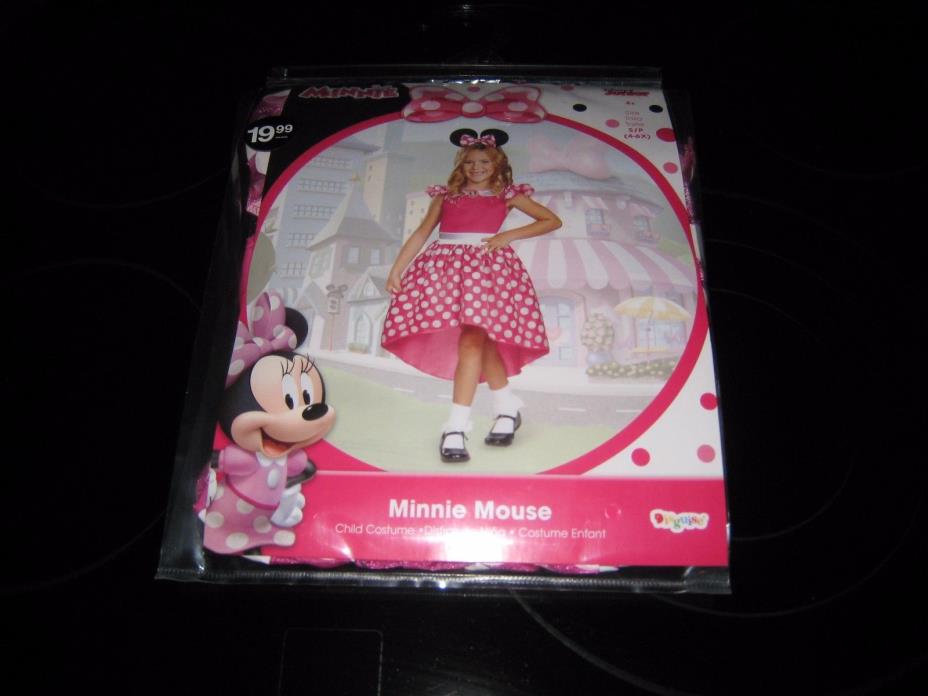 DISNEY JUNIOR MINNIE MOUSE CHILD'S COSTUME SMALL (4-6X) NEW WITH FREE SHIPPING~~