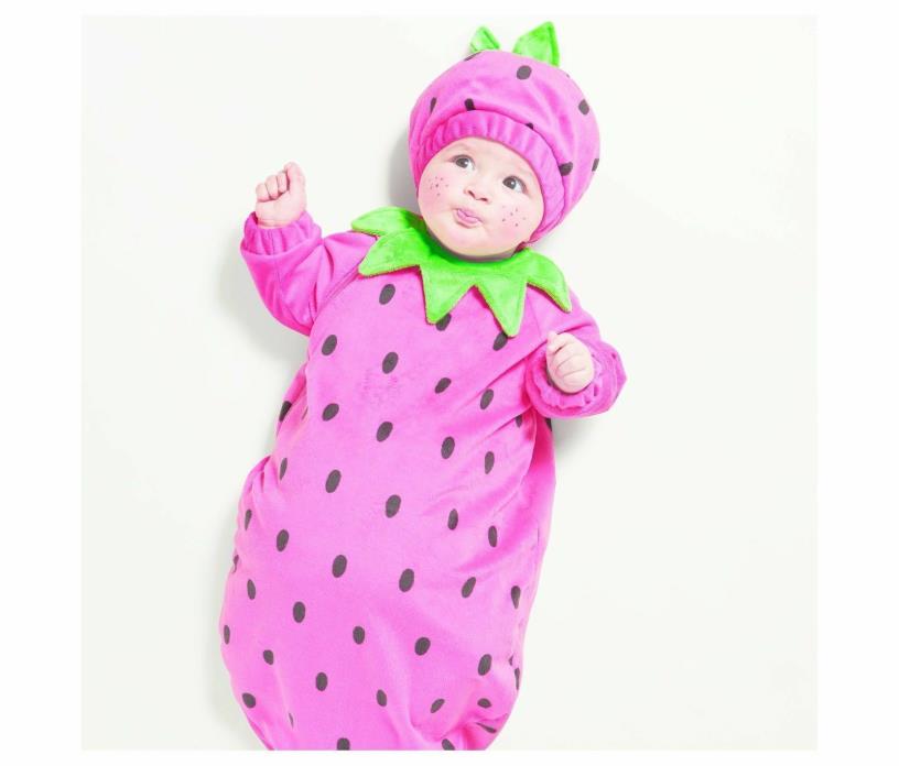 NEW Hide Eek Strawberry Strawbaby Pink Plush Halloween Costume 0-6 months