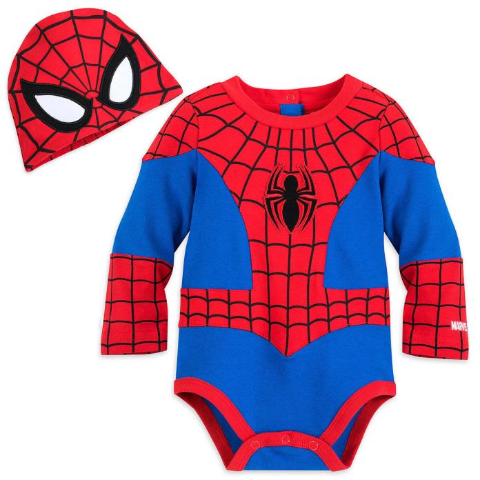 NWT Disney Store Spiderman Baby Costume Bodysuit Avengers Many sizes