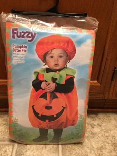 Fuzzy Pumpkin Halloween Costume One Size Fits Up To 24 Months