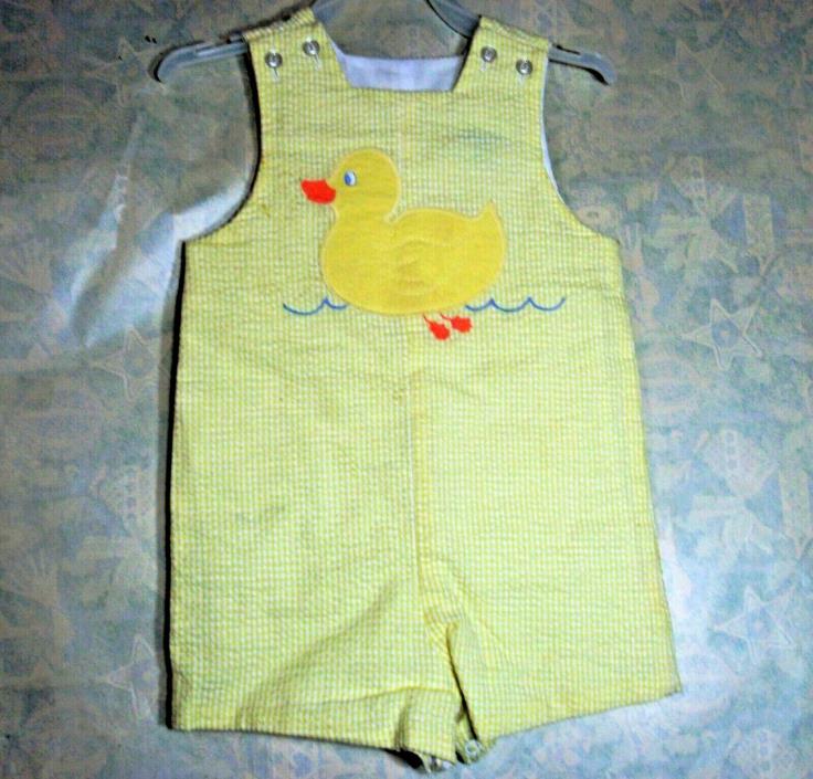 THE BAILEY BOY'S 18 MONTH YELLOW DUCK ROMPER