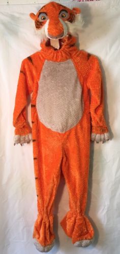 Lion Halloween Costume Sheer Khan Footed Fleece Youth Size Small ( Disney)