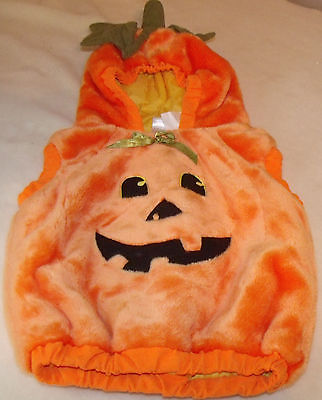pumpkin halloween costume 12-24 months worn once