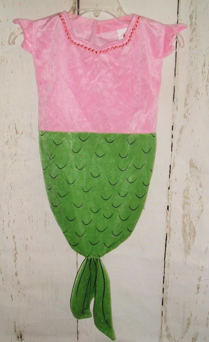 Baby Bunting Newborn Mermaid Costume Photo Prop Pink Green Halloween